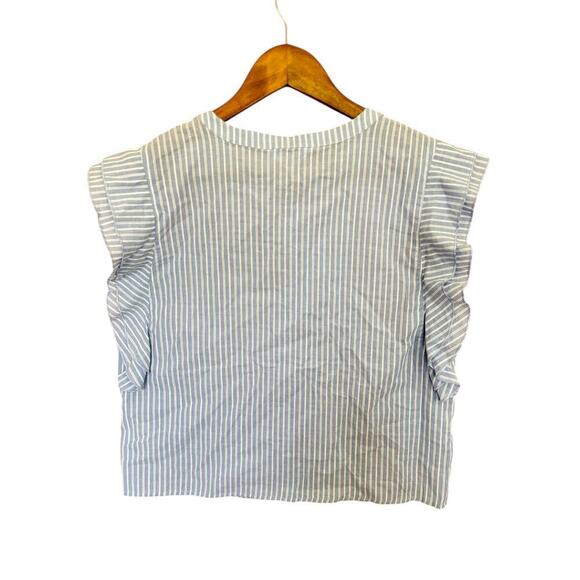 Jack By BB Dakota, striped cotton blouse, size medium - Picture 2 of 5